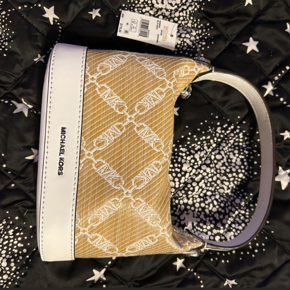 Chic Gold and White Women's Bag